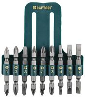 Набор бит двусторонних Kraftool 9 предметов 26060-H10  картинка